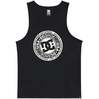 Tanktop DC SHOES "Circle Star", Herren, Gr. M, schwarz (schwarz, snow weiß), Obermaterial: 100% Walkfrottier;, Tops Tanktop