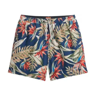 Superdry für Herren. M3010242A Mehrfarbiger Badeanzug mit Hawaii-Print (M), Strandbekleidung, Recyceltes Polyester, Nachhaltig