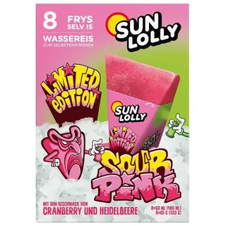 Sun Lolly Wassereis Sour Pink 8er