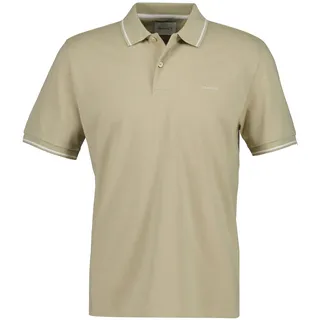 GANT Poloshirt GANT "Poloshirt TIPPING PIQUE POLO 1er Pack", Herren, Gr. XL, beige (beige (oat)), Obermaterial: 100% Baumwolle CO., Shirts Poloshirt