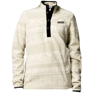 Columbia Fleecepullover Sweatshirt Druck Schwarz/Braun/Beige L