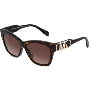 Michael Kors MK2182U Damen-Sonnenbrille Vollrand Butterfly Acetat-Gestell, Havanna