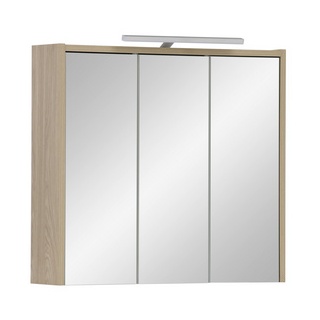 Schildmeyer Spiegelschrank Juba 151290, Eiche hell Dekor, 65 x 16 x 60 cm