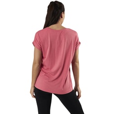 Bild Damen Einfarbiges T-Shirt | Basic Rundhals Ausschnitt Kurzarm Top | Short Sleeve Oberteil ONLMOSTER, Farben:Rosa-2, Größe:S