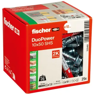 Fischer DUOPOWER 10x50 S LD 2-Komponenten-Dübel, 535461