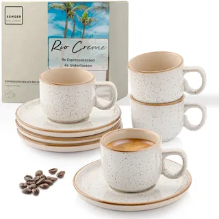 sänger Rio Espressotassen Set 8-tlg. creme