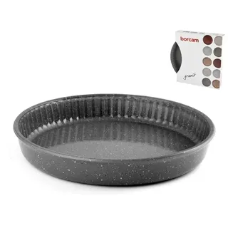 Glas-Backform Marke Pasabahce Modell Borcam Granit Anthrazit 26 cm