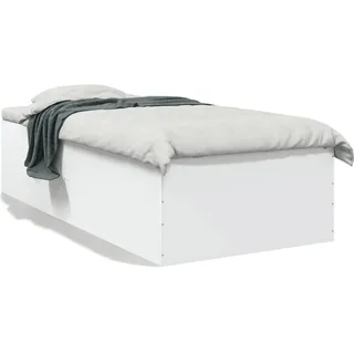 vidaXL Bettgestell Weiß 90x200 cm Holzwerkstoff - Weiß