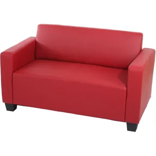 Mendler Modular 2er Sofa Couch Lyon Loungesofa 136 cm Rot