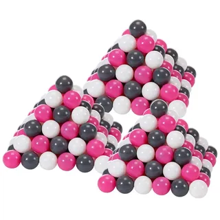 Knorrtoys 56759 - Bälleset ca. Ø6 cm - 300 balls/creme/grey/rose