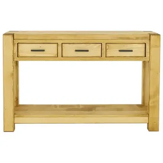 Seart Konsolentisch aus Massivholz Sara , Honig , Holz , Echtholz,Fichte , 119x75x35 cm , Wohnzimmer, Wohnzimmertische, Konsolentische
