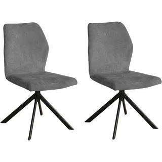 OTTO home Schalenstuhl Hacienda Polyester grau 2er Set