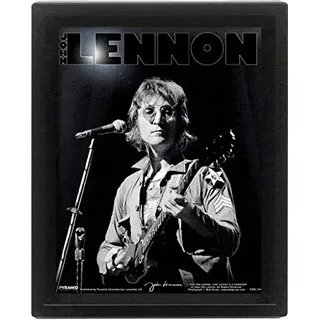 Pyramid International EPPL71110 Live by Bob Gruen 10x8 Gerahmtes 3D Poster, PET und Tinte Wird der Rahmen aus PS, Mehrfarbig, 29 x 25 x 5 cm