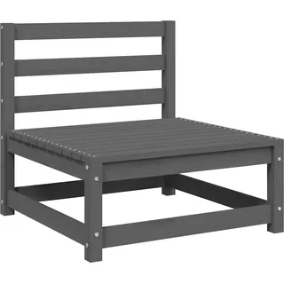 VidaXL 805762, Grau, Holz, Stoff, Polyester, Erwachsene & Kinder, 8 cm, 70 cm, 70 cm - Grau