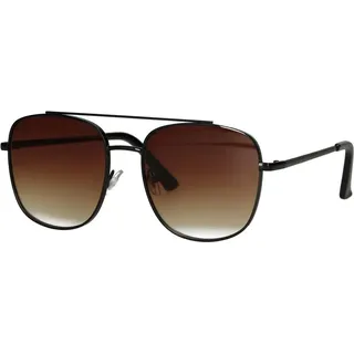 Spectrum Sonnenbrille Pilotenbrille Schwarz Braun Glas Herren