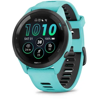 Garmin Forerunner 265 BT 46,1 mm Faserverstärktes Polymer schwarz Silikonarmband schwarz One Size