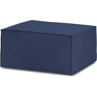 Talamo Italia Pouf Eva,  Italy, Sessel aus gepolstertem Stoff, cm 80x70h43 blau - Blau