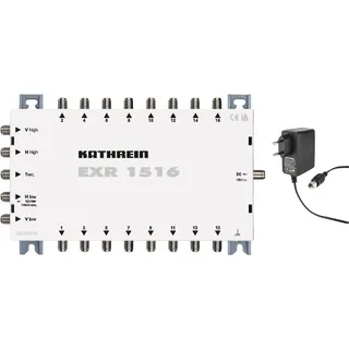 Kathrein EXR 1516 Satelliten-ZF-Verteilsystem-Multischalter (1 Satellit, 16 Teilnehmeranschlüsse, Klasse A)