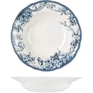 H&H Kensington Suppenteller aus Porzellan, 22,5 cm, 6 Stück