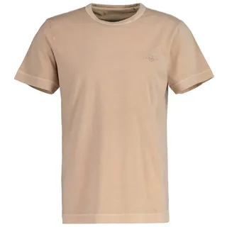 GANT T-Shirt GANT "T-Shirt SUNFADED T-SHIRT 1er Pack", Herren, Gr. M, beige, Obermaterial: 100% Baumwolle CO., Shirts T-Shirt