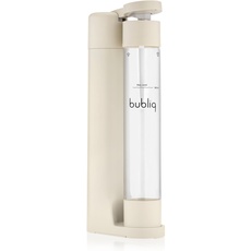 bubliq Wassersprudler, Beige, mit 1 l Flasche, minimalistisches Design, sparkle anything