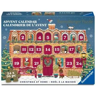 Puzzle-Adventskalender 24x56 Teile - Christmas at Home