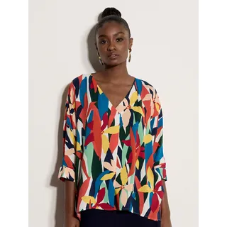 Apricot Klassische Bluse "Blusentop" mit Farbblock-Muster, orange