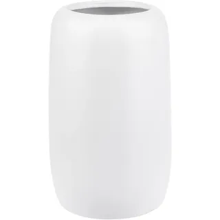 Mia Milano Vase für Pampasgras I Bodenvase für Trockenblumen aus hochwertigem Keramik I Vintage Deko für Hochzeit Dekoration I Boho Deko Höhe: 20cm Ø 8,5cm Weiß