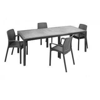 Dmora Moie Set 4-tlg. Anthrazit