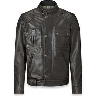 Belstaff Brooklands Motorrad Lederjacke, schwarz, M