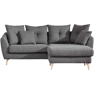 CARRYHOME Ecksofa Dunkelgrau, - 210x156 cm,