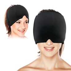 SumDirect Migräne Mask Kopfschmerzen Mütze - Gel Kühlmaske Kühlmütze zur Linderung von Migräne, Migraine Headache Relief Cap