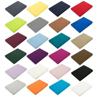 EXKLUSIV HEIMTEXTIL Jersey Spannbettlaken 60 x 120 cm Apfelgrün 100% Baumwolle Öko - Tex Zertifiziert Bed-Sheet Bettlaken Spannbetttuch