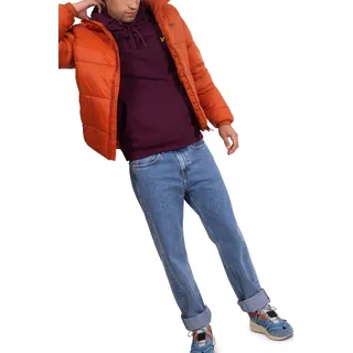 LYLE & SCOTT - Gebürsteter Kapuzenpullover für Herren - Größe XXL - bordeaux