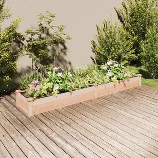 Hochbeet mit Einsatz Massivholz Tanne 240 x 45 x 25 cm