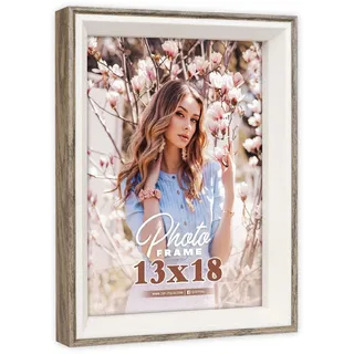 ZEP Essen Fotorahmen 30x40 cm braun Holz Fotorahmen Klarglas - Braun