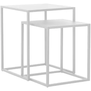 [en.casa] - Satztisch Vejen Weiß, matt