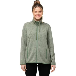 Ulla Popken, Damen, große Größen, Strickfleece Jacke mit Rautenmuster
