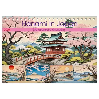 Calvendo Hanami in Japan (Tischkalender 2026 DIN A5 quer), CALVENDO Monatskalender