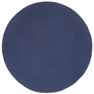 Homescapes Wendeteppich 150 x 150 cm Blau