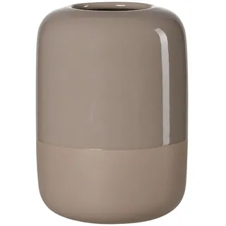 Vase , Braun , Keramik , 14.5x20x14.5 cm , zum Stellen, auch für frische Blumen geeignet , Dekoration, Vasen, Keramikvasen