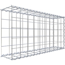 Bild von Gabione-Anbaukorb Typ 2 50 x 100 x 20 cm Maschenw 10 x 10 cm