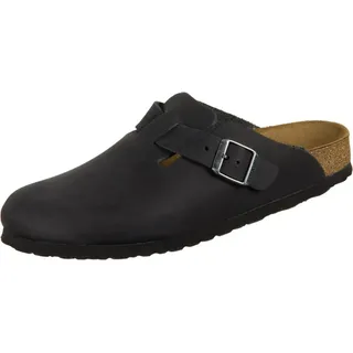 Boston Nubukleder geölt schmal schwarz 42