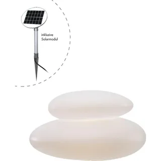 8 seasons DESIGN Dekoleuchte Kunststoff 22 x 39 x 29 cm Solar weiß
