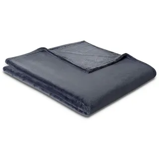 Biederlack King Fleece Kuscheldecke 150 x 200 cm Grau