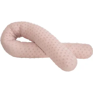 Nestchenschlange ROBA "Lil Planet, rosa/mauve", rosa (rosa, mauve, mauve), Obermaterial: 80% Baumwolle, 20% Polyester. Füllung: 100% Polyester, Bettnestchen, Nestchenschlange, GOTS made with organic materials, zertifiziert durch BCS 36081