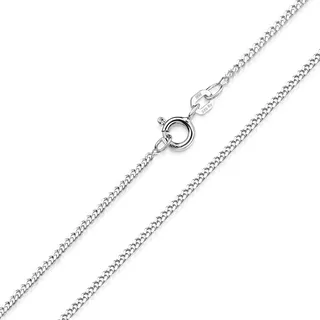 Panzerkette Damen Silber 925 - Feine Kette silber 50cm K91-50 cm