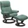 Relaxsessel Mayfair Leder 75 x 99 x 73 cm Grün mit Hocker