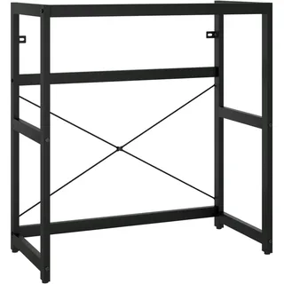 vidaXL Badezimmer Waschtischgestell Schwarz 79x38x83 cm Eisen