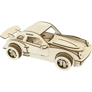 Pebaro 865/4L Holzbausatz Deutscher Sportwagen Lasercut, 3D Puzzle, Holzpuzzle